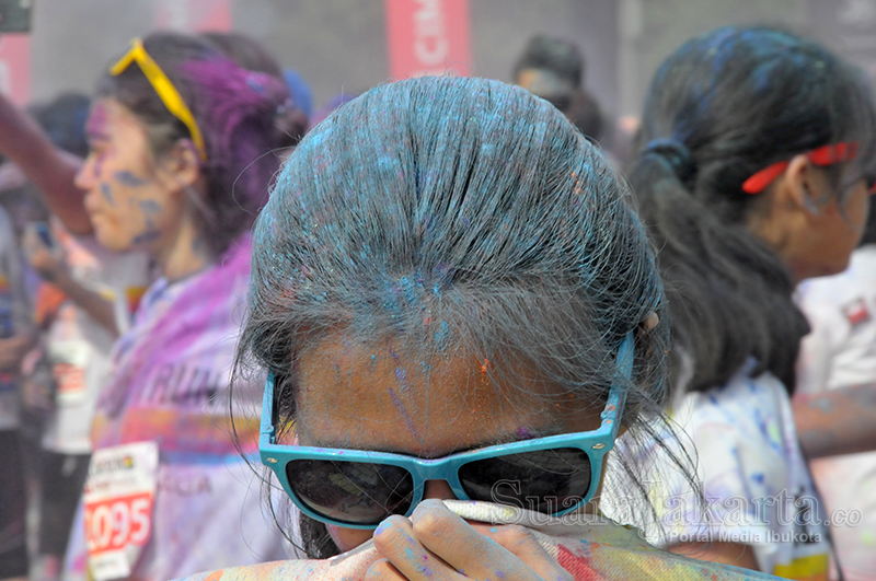 Happy 5K Jakarta Color Run Kembali Digelar di Parkir Timur Senayan, Jakarta. (Foto: Fajrul Islam/SuaraJakarta)