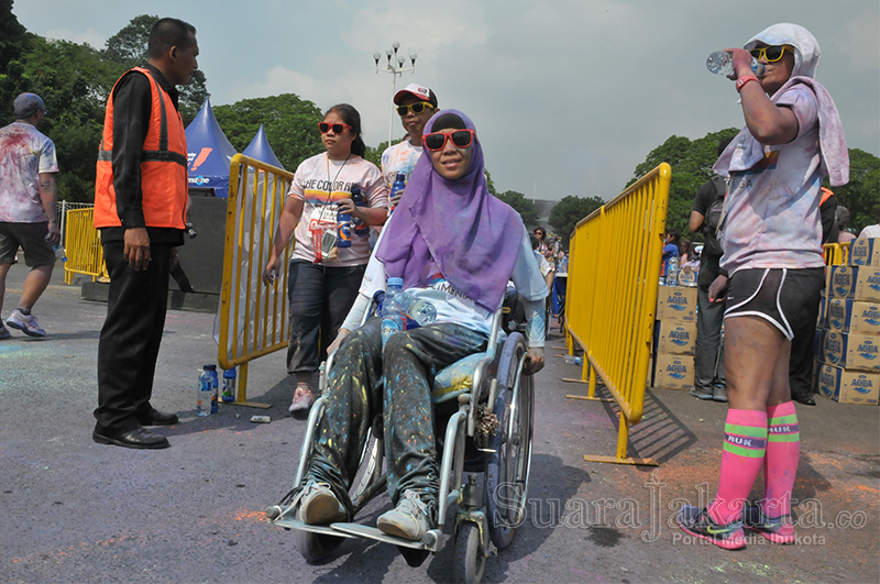 Happy 5K Jakarta Color Run Kembali Digelar di Parkir Timur Senayan, Jakarta. (Foto: Fajrul Islam/SuaraJakarta)